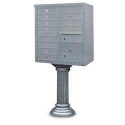 Decorative Tall Pedestal with 2 Collars for CBU